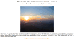 Desktop Screenshot of e-zakopane.pl